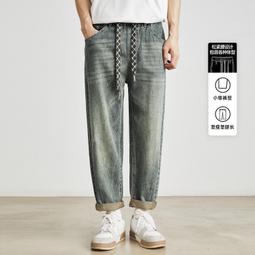 亦止男裝2024夏季薄款潮流牛仔錐形蘿蔔男士萊賽爾天清涼 歷史價格詳細信息