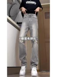 微喇牛仔男夏季美式cleanfit潮牌寬松休閑日系簡約百搭直筒長 歷史價格詳細信息