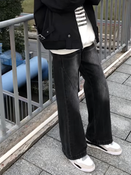 高級感做舊水洗牛仔西裝外套男 復古設 感小眾牛仔上衣休閒寬鬆氣質夾克潮 M-2XL 歷史價格詳細信息