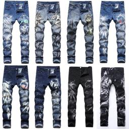 男士牛仔褲直筒修身牛仔褲休閒牛仔長褲男復古牛仔褲長褲 歷史價格詳細信息