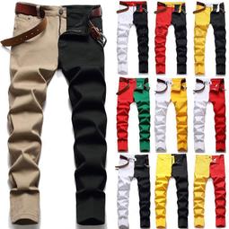 男士牛仔褲休閒緊身牛仔褲彈力牛仔長褲鉛筆褲 歷史價格詳細信息