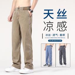 2024夏季薄款牛仔褲男長中腰直筒修身休閒彈力品牌淺色牛仔褲 歷史價格詳細信息