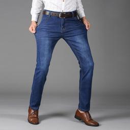 爆款男式牛仔褲子男士韓版修身直筒彈力褲青年褲男裝 歷史價格詳細信息