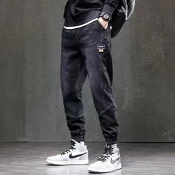 ６９９免運丷牛仔褲男新款春秋季工裝寬鬆束腳哈倫休閒秋冬加絨長褲子男性服飾休閒服裝個性男裝丷FD17166 歷史價格詳細信息