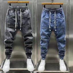 男士小西裝褲休閒褲 春秋季款彈力寬鬆大尺碼潮流腰部抽繩運動褲直筒褲 歷史價格詳細信息