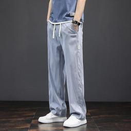 萊賽爾夏季薄款牛仔褲男直筒寬松男士休閑修身天絲冰感束腳褲子男 歷史價格詳細信息