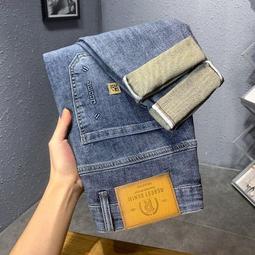 男式彈力牛仔絝韓版潮男直筒修身大碼男裝長絝子 歷史價格詳細信息