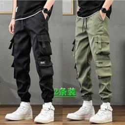 工裝褲子男款春夏季薄款寬松束腳休閑長褲純棉運動哈倫九分褲 歷史價格詳細信息