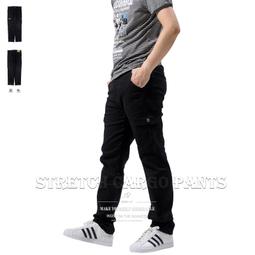 sun-e側袋英文字腰圍全部鬆緊風衣長褲(312-2081-21)黑(08)深藍 腰圍:(LL:28~38)(3L:30~40) 歷史價格詳細信息