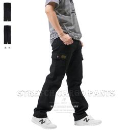 多口袋工作褲長褲 男中大尺碼 鬆緊高腰休閒褲 滑板褲 時尚 潮流  個性kb 歷史價格詳細信息