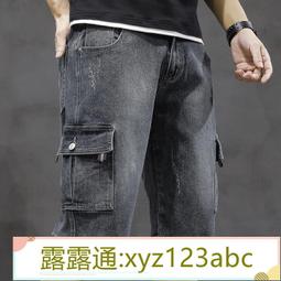 夏季男士工裝褲薄款運動褲中年男長褲子爸爸裝寬鬆直筒休閒褲戶外 歷史價格詳細信息