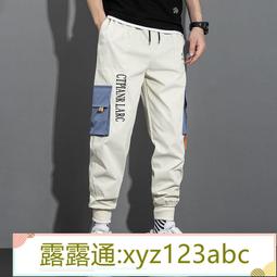 &lt;嚴選&gt;褲男 工裝褲 潮牌學生直筒寬松小腳哈倫褲男生韓版潮流九分褲男露天拍賣xyz123abc 歷史價格詳細信息