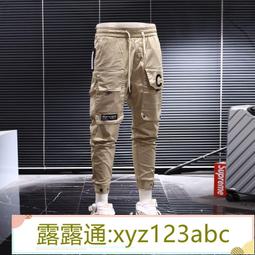 &lt;嚴選&gt;工裝褲 男夏季薄款多口袋束腳哈倫褲子ins超火男生褲百搭潮牌露天拍賣xyz123abc 歷史價格詳細信息
