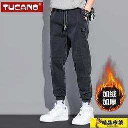 工作褲男 休閒褲男 褲子男 美式重磅休閑褲子男冬季加絨加厚潮牌寬松大碼復古燈芯絨運動衛褲 歷史價格詳細信息