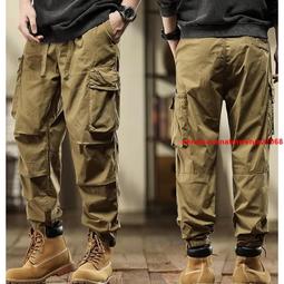 M-4XL 高質量 美式復古工裝ku男 直筒秋季新款機能城市戶外通勤山系戰術休閒ku 束口紐扣ku子 歷史價格詳細信息