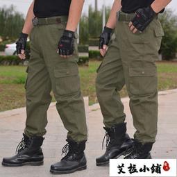 純棉工裝褲男寬松耐磨工作休閑束腳多口袋汽修電焊防燙勞保長褲男  現貨下殺 歷史價格詳細信息