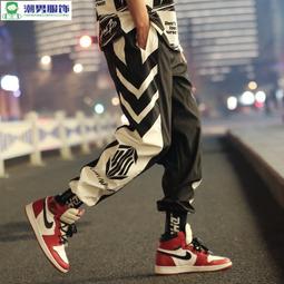 春夏季男士休閒長褲子潮流運動厚款寬鬆大碼直筒褲多口袋工裝褲男 歷史價格詳細信息