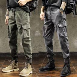 工裝褲子男女  超酷暗黑設計小眾高級感復古百搭褶皺休閒褲街頭工裝褲子男女 歷史價格詳細信息