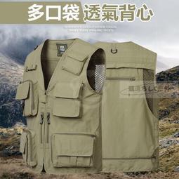 戶外攝影馬甲 多口袋休閒背心 寬鬆大尺碼釣馬甲 工作背心 工裝背心 歷史價格詳細信息