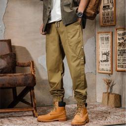 縮口工裝褲 男生長褲 工作褲 韓版抽繩休閒長褲 百搭束口褲 休閒褲男生褲子 歷史價格詳細信息