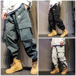 日系潮牌休閑褲男秋季純棉春秋束腳運動工裝褲夏季長褲褲子燈籠褲 歷史價格詳細信息