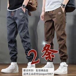 工裝褲子男款春夏季薄款寬松束腳休閑長褲純棉運動哈倫九分褲 歷史價格詳細信息