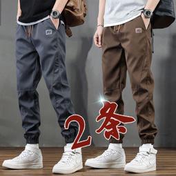 工裝褲子男款春夏季薄款寬松束腳休閑長褲純棉運動哈倫九分褲 歷史價格詳細信息