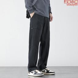 黑色工裝褲子男款秋季2023新款潮牌休閒褲男士純棉微錐哈倫男褲潮 歷史價格詳細信息