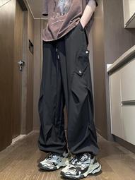 休閑褲男夏季薄款寬松直筒純棉潮牌褲子男士工裝百搭速幹闊腿長褲 歷史價格詳細信息