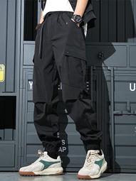 休閑褲.工裝褲.春夏薄款褲子男寬松百搭潮流休閑褲2024新款工作褲九分束腳工裝褲 歷史價格詳細信息