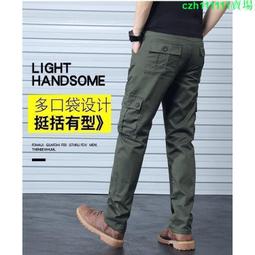 男士寬鬆大碼工裝褲六口袋直筒休閒長褲耐穿耐磨戶外工作褲男 歷史價格詳細信息