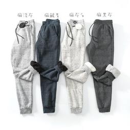 F00035 日本外貿原單 冬季 加絨加厚 羊羔絨 棉褲 運動褲 休閒長褲 毛毛褲 特價599元 歷史價格詳細信息