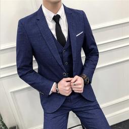 商務西服套裝2023春季新款男士休閑西裝三件套修身格子西服套裝 XYXP21115超夯 正品 活動 歷史價格詳細信息