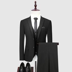 【星月】男士西服套裝三件套2023新款夏季職業商務修身小西裝伴郎新郎結婚 歷史價格詳細信息