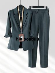 高端夏季女職業裝英倫風高級感休閒西服套裝韓版正裝珠寶店工作服 歷史價格詳細信息