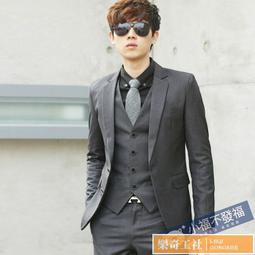 西服套裝男士三件套商務職業大學生修身韓版伴郎新郎結婚休閒正裝 歷史價格詳細信息
