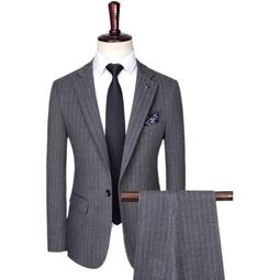 高檔男商務西裝結婚新郎伴郎修身禮服銀行銷售酒店職業裝西服套裝 歷史價格詳細信息