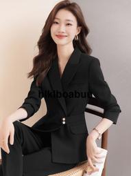 氣質西裝套裝女2024新款黑色職業裝高級感休閒英倫風緞面西服正裝 歷史價格詳細信息