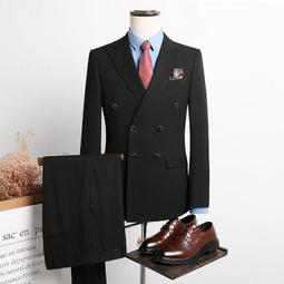 韓版修身英倫風商務職業正裝西服套裝女三件套西裝男結婚新郎禮服 歷史價格詳細信息