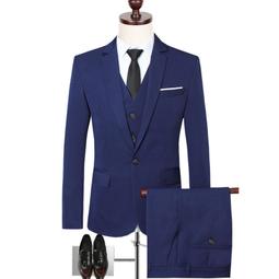 西服套裝男休閒正裝結婚新郎修身英倫風男士雙排扣西裝男韓版商務 歷史價格詳細信息