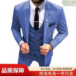 西服套裝男士三件套英倫商務修身職業正裝韓版灰色休閒西裝男 歷史價格詳細信息
