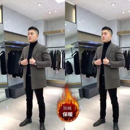 商務新款休閑風衣寬松大碼外套男士中長款西裝上衣男裝潮 歷史價格詳細信息