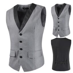 男士西裝馬甲 韓版修身西服背心 休閑英倫風格子小馬甲 正裝商務婚禮百搭馬甲 大尺碼單排扣休閒馬甲（歐碼偏大一碼） 歷史價格詳細信息
