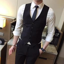 男士商務正裝西裝韓版修身彩色西服套裝男新郎結婚禮服三件套 歷史價格詳細信息