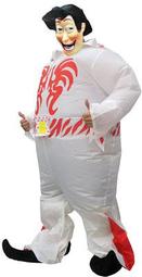 聖誕節充氣聖誕服裝酒吧商場學校暖場聖誕老公公裝扮衣服道具 歷史價格詳細信息