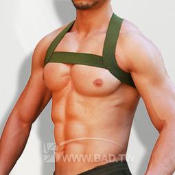 衝低價達人。《狂野酷帥純色半身H型後交叉彈性胸甲-黑》 歷史價格詳細信息