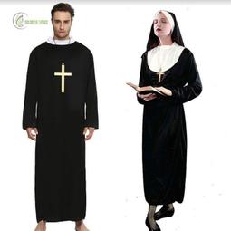 神父牧師長袍cos服 中世紀文藝時期傳教士話劇舞臺劇演出服 歷史價格詳細信息
