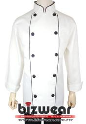 【食尚家】雙排釦滾邊廚師服/主廚服/行政主廚/黑釦/立領七分袖/主廚胸前兩側滾邊廚師服YS版 價格比較,價格查詢,歷史價格詳細信息