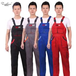 工裝連體褲男士背帶褲牛仔吊帶褲工裝褲可調節男工作服 歷史價格詳細信息