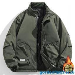 男生鋪棉外套 素色夾克 防風外套 保暖外套 禦寒棉服 騎車外套 休閒加棉風衣 黑色外套 工作夾克男·滿599免運 歷史價格詳細信息